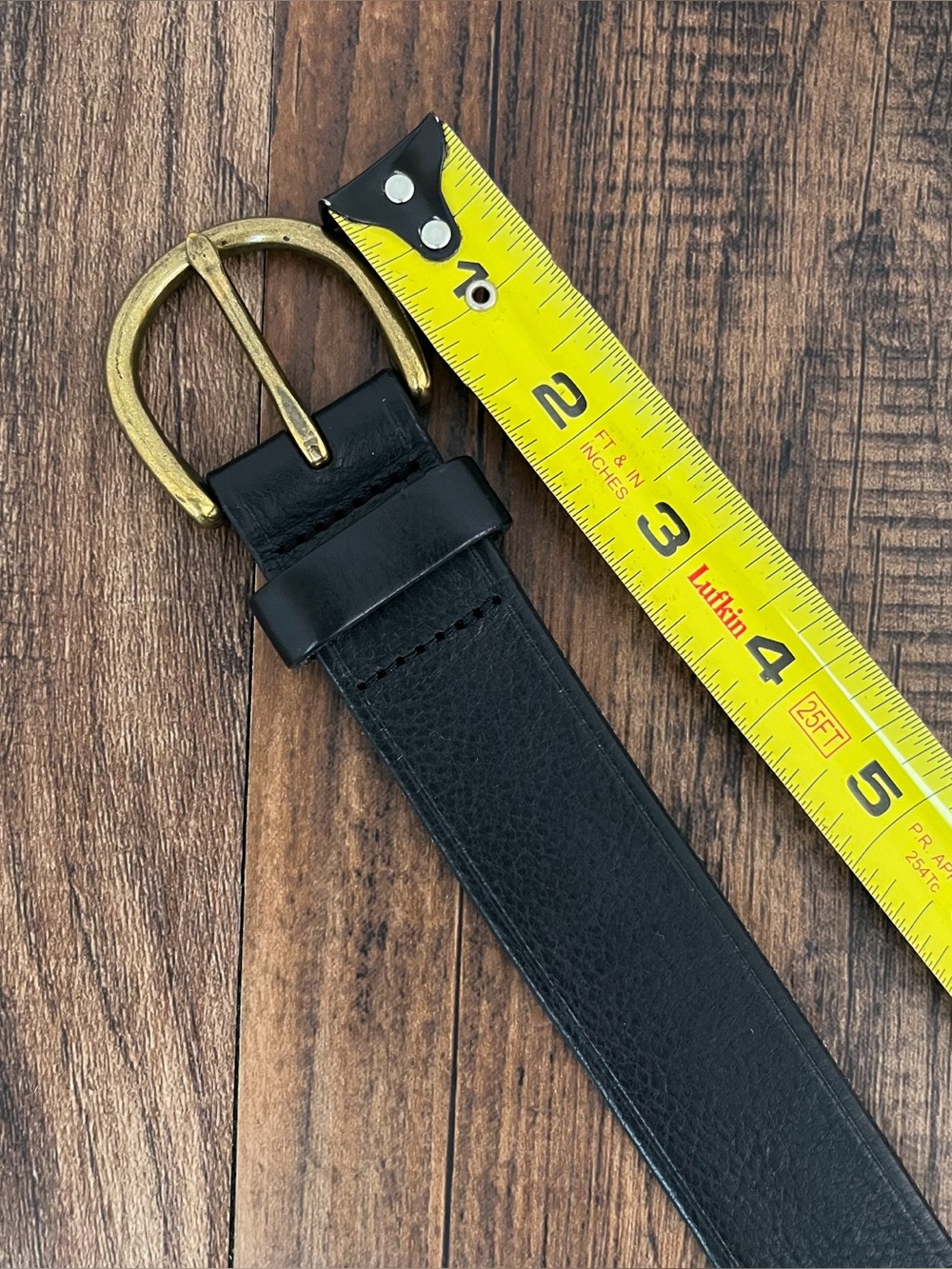 Madewell Pebbled Italian Leather Belt USA Made Classic Preppy Size Medium Black - Picture 11 of 14